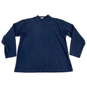 Columbia Navy Fleece Pullover Mock neck